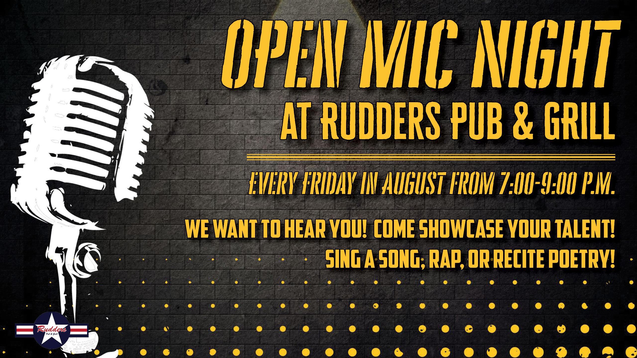 Open Mic Night at Rudders Pub & Grill 08-24 Slide.jpg